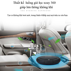 Máy khử mùi, lọc không khí Hyundai trong ô tô HY-12