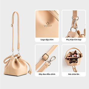 Túi Yuumy ( Thời trang nữ thiết kế dây rút - Túi đeo chéo da Seasand YN265 )