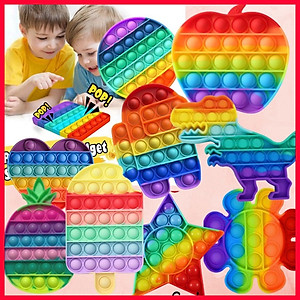 Đồ chơi giải trí hỗ trợ giảm căng thẳng bóp bong bóng pop it nhiều màu sắc và kiểu dáng cho trẻ em (giao ngẫu nhiên)