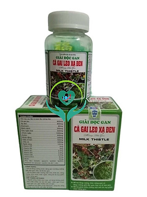￼Giải độc gan cà gai leo - xạ đen 50 Viên - Giúp bổ gan, bảo vệ tế bào gan, giải độc gan, Vinaphar