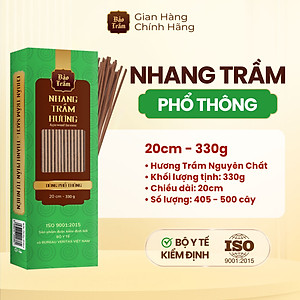 Nhang Trầm – Hộp Xanh Lá 600g | Bảo Trầm | Thơm Dịu, Không Hóa Chất, Dùng Cúng Lễ