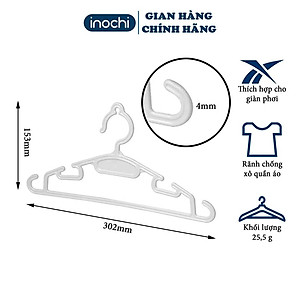 Set 10 móc áo mỏng trẻ em Hara 185 Inochi