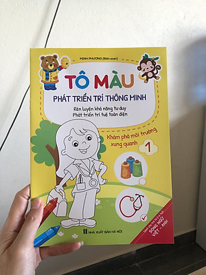 Bộ 8 cuốn Tô Màu Phát Triển Trí Thông Minh Dành Cho Bé 2-6 tuổi Song Ngữ Việt Anh Rèn Luyện Khả Năng Tư Duy Phát Triển Trí Tuệ Toàn Diện