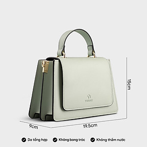 Túi Yuumy ( Thời trang nữ nắp gập phối quai xách size 20 - Túi đeo chéo da Seasand YN128 )