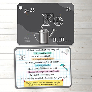 Sách Flashcard Vui Học Hóa: Nguyên Tố - Hợp Chất Hóa Học