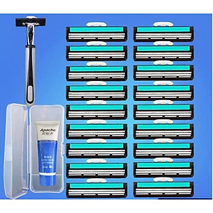 combo dao cạo râu kèm 35 lưỡi HBH005
