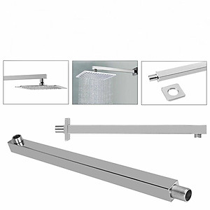 Ống nước nối vòi hoa sen hình vuông bằng thép không gỉ dài 16 inch