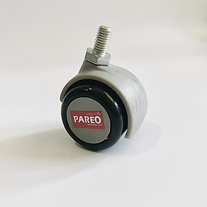 Bộ 4 bánh xe cọc vít ren 38-50mm cho ghế/bàn xoay văn phòng nội thất - tải 40kg - Happy Move Thái Lan