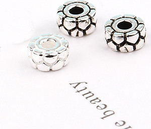 Combo 10 cái charm bạc chặn hình răng cưa - Ngọc Quý Gemstones