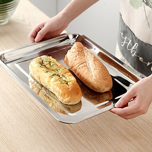Khay Inox Cao Cấp Nhiều Kích Cỡ Sâu 2cm Chính Hãng TOKDODO