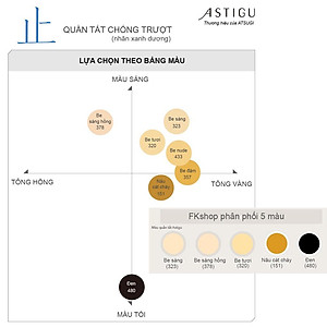 Vớ / Quần tất Nhật Bản Astigu chống trượt bàn chân sợi dai form đẹp chống nắng của ATSUGI nhãn xanh dương
