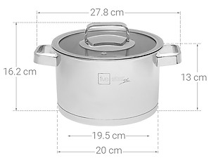 Bộ nồi và chảo chống dính vân đá inox 304 cao cấp Fivestar Plus 5 món nắp kính , tặng 1 vá canh
