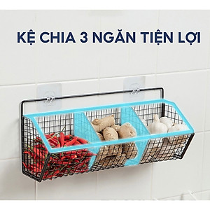 Kệ Lưới Đựng Gia Vị Dán Tường,Kệ Nhà Bếp, Đựng Hành Tỏi, Đồ Nhà Tắm... Tặng Kèm Miếng Dán Siêu Chắc Chắn - HÀNG CHÍNH HÃNG MINIIN