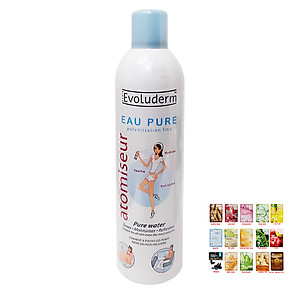 Xịt Khoáng EVOLUDERM ATOMISEUR EAU PURE Cấp Ẩm 400ml + Tặng Mask 3W Bất Kì