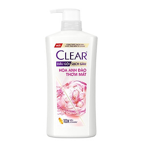 Dầu gội sạch gàu Clear Hoa Anh Đào đánh bay gàu & nhờn ngứa, sảng khoái cả ngày dài 630G