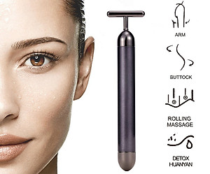 Máy Mát Xa Mặt, Xóa Bọng Mắt Cầm Tay Tặng Kèm Pin AA Rung Mạnh Loại Xịn (Tặng Kèm 1 Móc Khoá) (Official Bilaha)