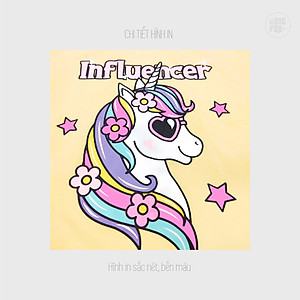 Bộ Đồ Quần Áo Cộc Tay Cho Bé Gái Missmeow Mặc Mùa Hè Chất Liệu Cotton In Hình Kỳ Lân Pony Size Đại Trẻ Em 3,4,5,6,7,8 Tuổi