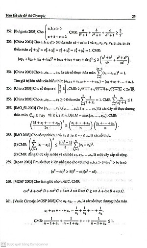 Sách Vẻ Đẹp Bất Đẳng Thức Trong Các Kì Thi Olympic Toán Học