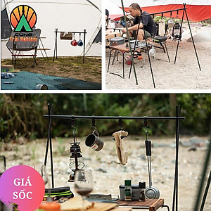  Giá Treo Đồ Tiện Lợi Thiết Kế 4 Móc dùng Cho Du Lịch Dã Ngoại Cắm Trại NatureHike NH19BJ082