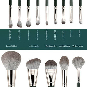 Bộ Cọ Trang Điểm 14Cây AW01 Cao cấp  + Hộp  đựng túi da bao đẹp