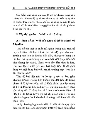 Kỹ năng cơ bản về viết bài pháp lý chuẩn SEO - bản in 2025