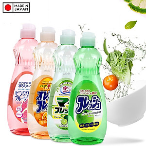 Combo chai nước rửa bát chén hương cam 600ml Rocket nội địa Nhật Bản