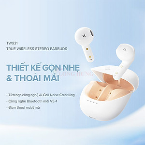 Tai nghe Bluetooth True Wireless Havit TW931 - Hàng chính hãng