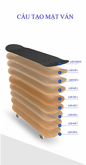 Ván Trượt Thể Thao Mặt Nhám Kích Thước 80cm Chịu Lực 120kg Đại Nam Sport  + Kèm Túi Đựng Ván (Chọn Màu)