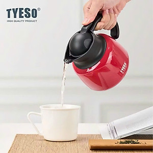 Bình trà giữ nhiệt TYESO TS-8875 600ml có lọc trà , Hàng chính hãng