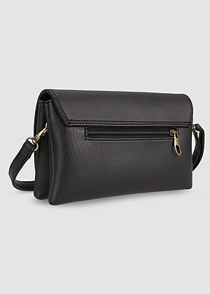 Túi đeo chéo nữ thanh lịch IDIGO FB2 - 380, túi xách cầm tay dáng chữ nhật nắp gập