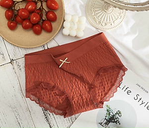 Combo 10 Quần Lót Nữ Cotton Kháng Khuẩn Thông Hơi Viền Ren Đính Nơ Freesize từ 40-60Kg - Mẫu Quần Chip Quốc Dân