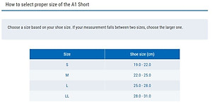 Đai quấn mắt cá chân ZAMST A1 Short (Left/Right specific) 