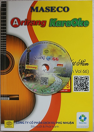 Đĩa Karaoke Arirang mới nhất Vol 66 (SERIAL A) + Sách list nhạc-Hàng chính hãng