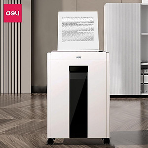Máy Hủy Tài Liệu 16L Cao Cấp Deli - Máy Huỷ Giấy 16 Lít Phù Hợp Cho Bảo Mật Giấy Tờ Trong Doanh Nghiệp, Văn Phòng, Nhà Trường - Hàng Chính Hãng - ET051