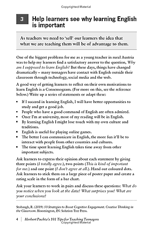 Herbert Puchta's 101 Tips For Teaching Teenagers - Pocket Editions - Cambridge Handbooks For Language Teachers Pocket Editions