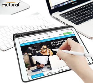 Bao da Ipad 10.2 (Thế hệ 7 – 2019) hiệu Mutural _ Màu đen_ Hàng nhập khẩu