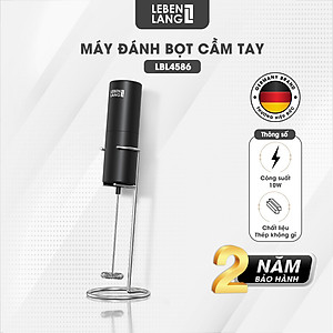 Máy đánh bọt cầm tay Lebenlang LBL4586, chạy bằng PIN 2A nhỏ gọn tiện lợi, công suất 10W – hàng chính hãng