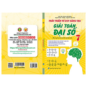 Sách Phát Triển Tư Duy Sáng Tạo Giải Toán Đại Số 7
