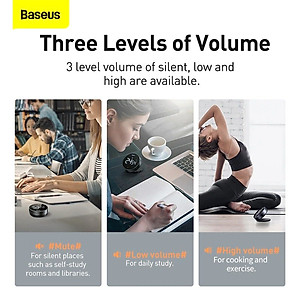 Đồng Hồ Hẹn Giờ Đếm Ngược Để Bàn Treo Tường Có Âm Thanh Heyo Rotation Countdown Timer Pro - Hàng Chính Hãng Baseus