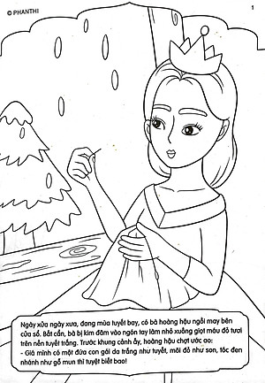 Sách Tô Màu Cổ Tích Công Chúa: Công Chúa Bạch Tuyết