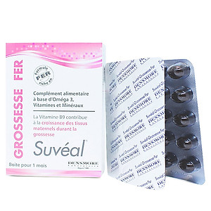  Suvéal Grossesse - Fer: Vitamin Tổng Hợp Cho Bà Bầu Cao Cấp Từ Pháp, Bổ Sung Đầy Đủ Vitamin Khoáng Chất, Ngăn Ngừa Dị Tật Thai Nhi, Tiền Sản Giật Và Tiểu Đường Thai Kỳ, Không Gây Táo Bón