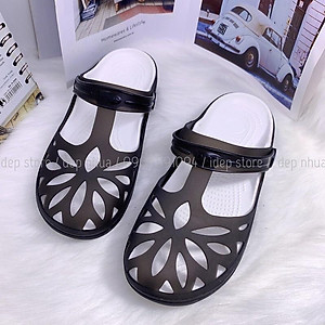 Giày nhựa dẻo bít mũi nữ IDEP đi mưa siêu nhẹ, siêu bền - GL022