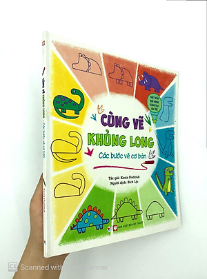 Sách Cùng Vẽ Khủng Long - Các Bước Vẽ Cơ Bản