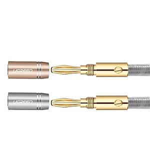 Dây cáp âm thanh giắc hình bắp chuối, vỏ cáp bọc PVC bện nylon cao cấp dài 1m UGREEN AV152 50536 - Hàng chính hãng