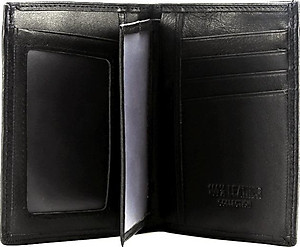 Ví nam Huy Hoàng da bò sọc ngang kiểu đứng nhiều màu HT2138-39-40