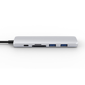 Cổng Chuyển Hyper HyperDrive Bar 6-in-1 USB-C Hub (HD22E) For Macbook, Ipad Pro 2018, PC & Devices - Hàng Chính Hãng