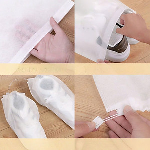 Túi Bảo Quản Giày Size Lớn Bằng Vải Không Dệt, Chống Bụi, Chống Ố Vàng Khi Phơi, Mang Đi Du Lịch, Miệng Túi Có Dây Rút Tiện Lợi Khi Sử Dụng