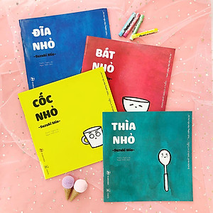 Set 4 cuốn Ehon Đồ vật quanh bé cho bé 0-6 tuổi