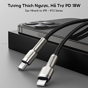 Cáp sạc nhanh PD20W truyền dữ liệu Baseus Metal Data Type-C sang iPhone ( 2 size ) - Hàng chính hãng