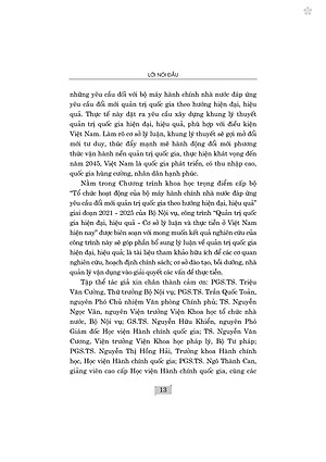 Quản trị quốc gia hiện đại, hiệu quả cơ sở lý luận và thực tiễn ở Việt Nam hiện nay - bản in 2024 (bìa cứng)